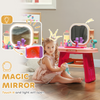 Kids Dressing Table with Mirror, LED Light, Music, 23 Accessories