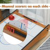 Mini Air Hockey Table: Fun Compact Game with Scoreboard & Two Pucks Included!