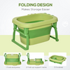 Convertible Foldable Baby Bathtub & Stool - Perfect for Growing Newborns!