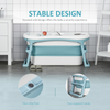 Space-Saving Foldable Bathtub for Kids Aged 1-12 – Safe & Stylish Design!