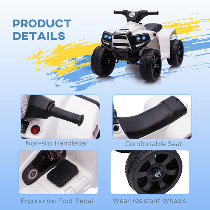 Electric 6V Kids ATV Ride-On Car for Toddlers - Stylish Black Adventure!