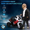 Electric Kids Ride on Motorcycle BMW Liscensed w/ Headlights Music Red