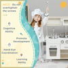Luxury Kitchen Playset with Accessories Pretend Cooking Set White