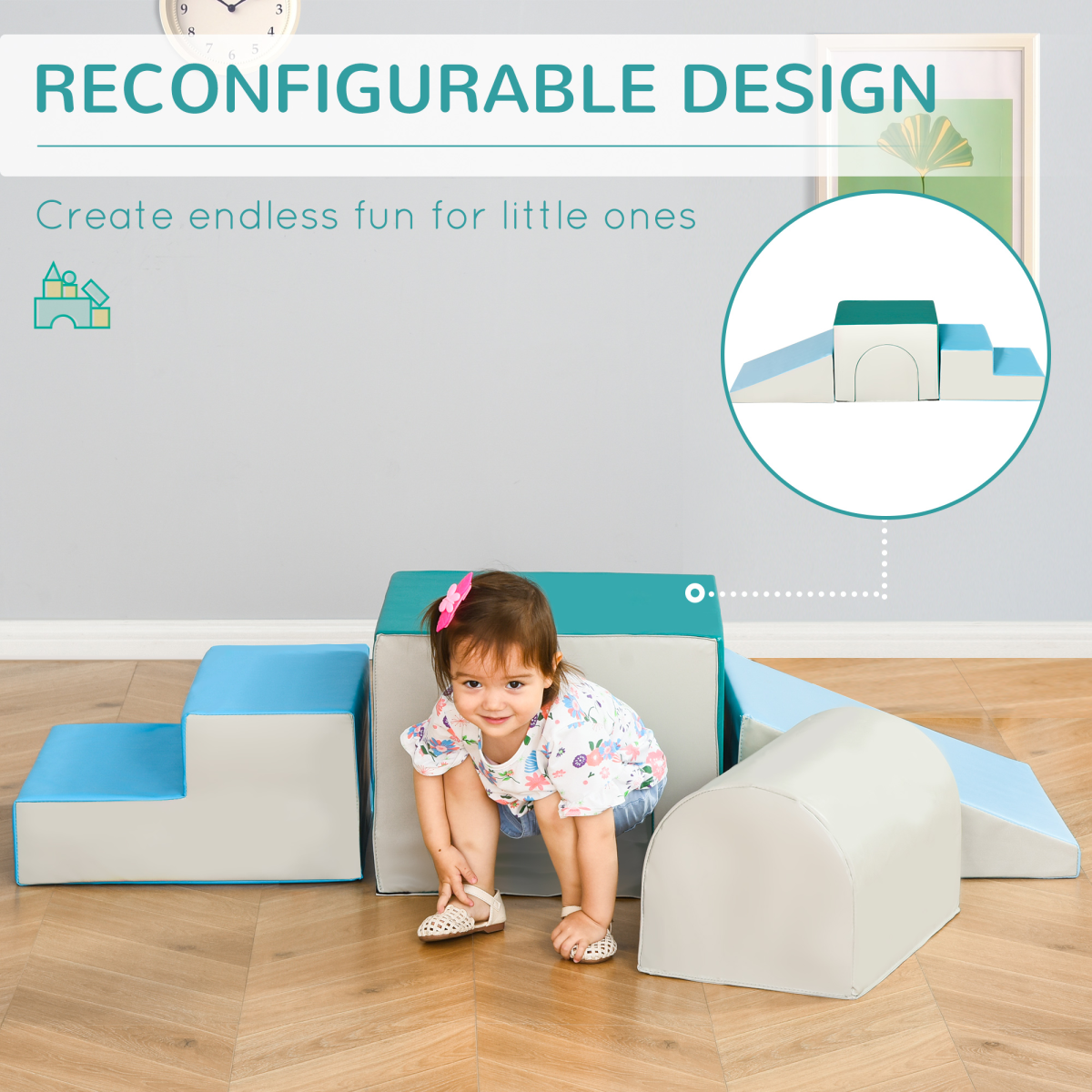 Soft Foam Climber Blocks Set for Toddlers - Safe Playtime Fun (Ages 1-3)