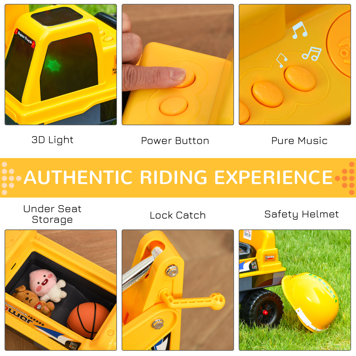 Dynamic Excavator Toy with Lights & Sounds - Fun for Toddlers 2-3 Years!