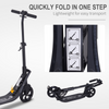 Ultra-Fold Adjustable Kick Scooter for Teens & Adults - Compact & Safe Riding