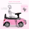 Stylish Pink Ride-On Car for Toddlers with Music, Lights & Storage