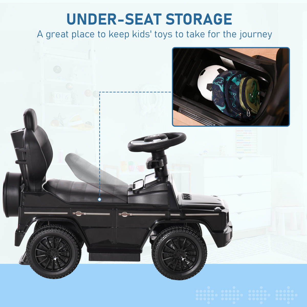 Mercedes-Benz G350 Ride-On Stroller: 3-in-1 Slider & Walker for Kids