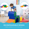 HOMCOM 7-Piece Kids Foam Play Set - Safe, Colorful Soft Climbing Fun!