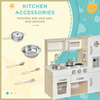 Luxury Kitchen Playset with Accessories Pretend Cooking Set White