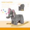 Ride on Elephant Rocker Children Rocking Horse Grey