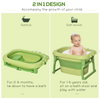 Convertible Foldable Baby Bathtub & Stool - Perfect for Growing Newborns!