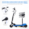 Blue Kids Electric Foldable Scooter - Durable, Stylish, & Easy to Carry!
