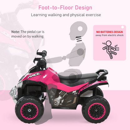 4 Wheel Quad Toddler Ride on Car Foot-to-Floor Sliding Walking Car