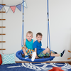 Round Swing Kids Game Spin Rope Playground Steel 100cm Playroom