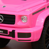 Pink Benz G350 Kids Ride-On Car with Under-Seat Storage & Realistic Horn