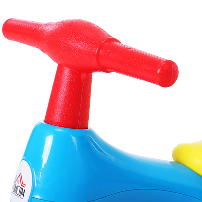 Baby Balance Bike Toddler Safe Training 4 Wheels Storage Bin Muti-Color