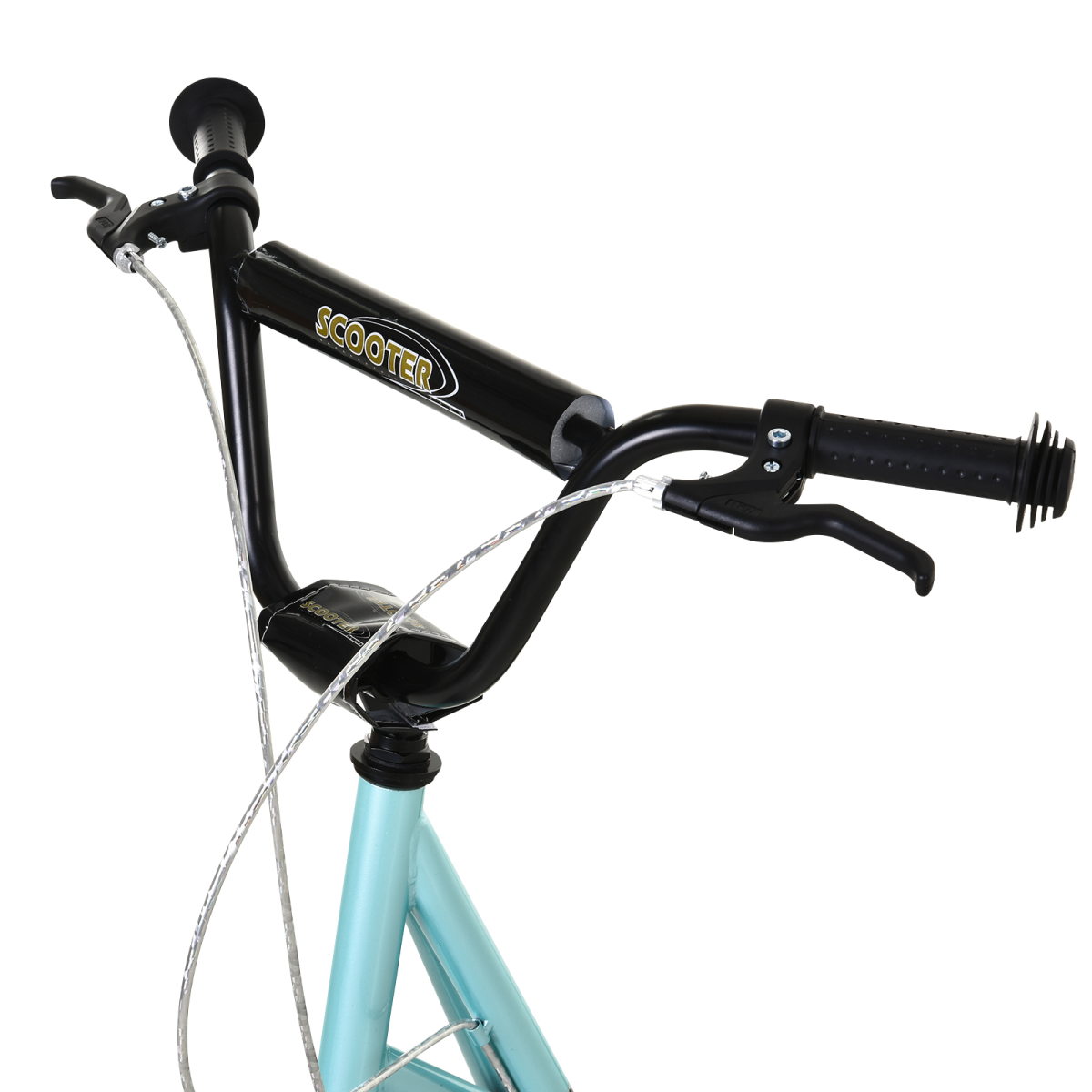 HOMCOM Kids Kick Scooter - Adjustable Blue, Inflatable Wheels, Safe & Smooth Ride