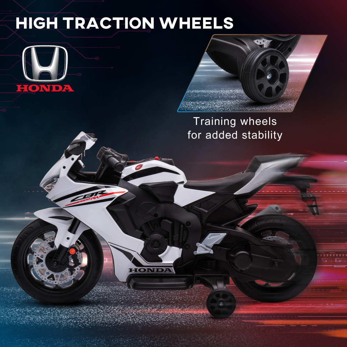 Honda Licensed 6V Kids Electric Motorbike – Fun Ride-On for 3-5 Year Olds!