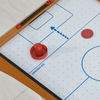 Mini Air Hockey Table: Fun Compact Game with Scoreboard & Two Pucks Included!
