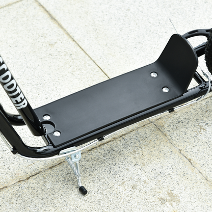 HOMCOM Adjustable Kids Kick Scooter with Inflatable Wheels - Black Style!