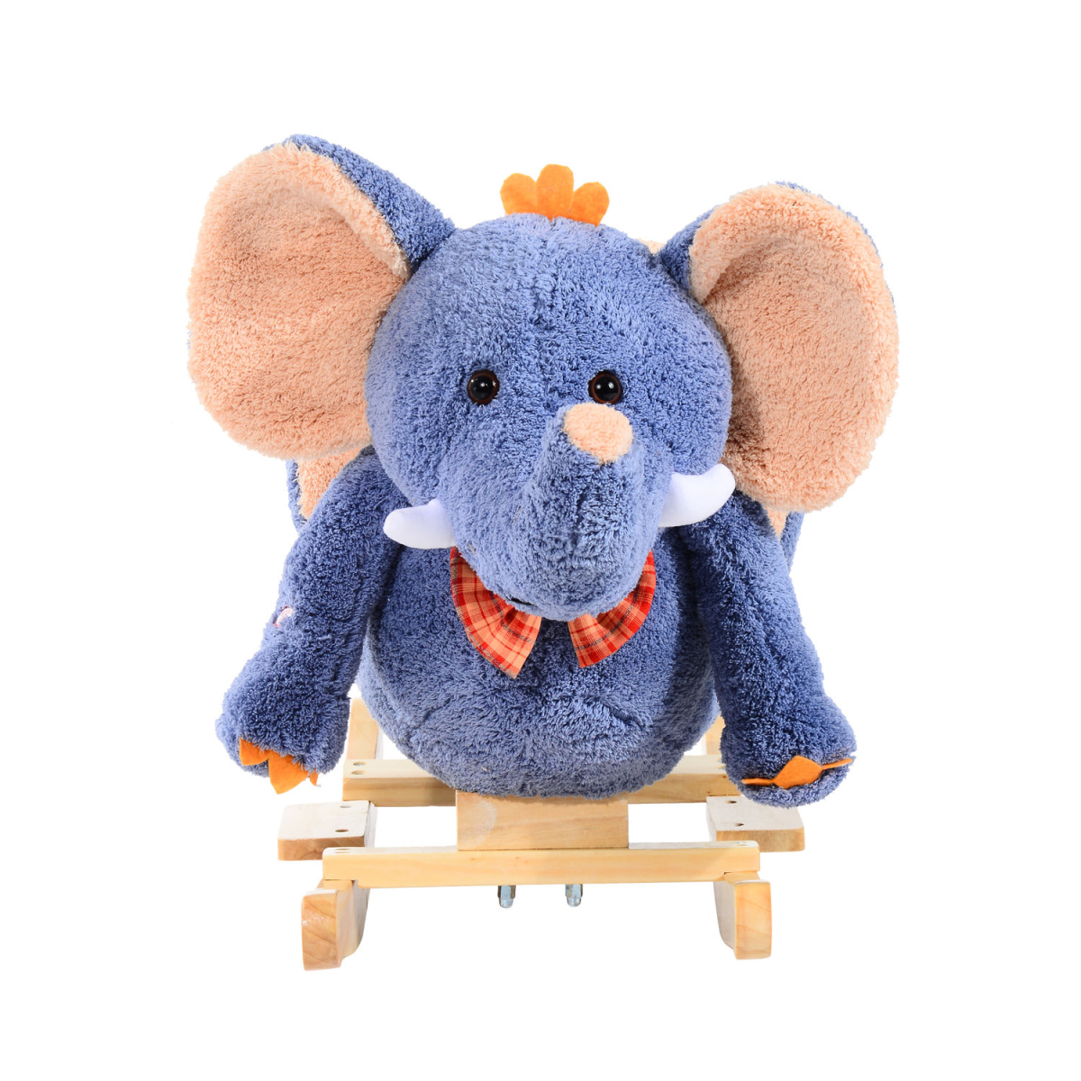 Rocking Horse Ride on Toy Seat Belt Safety Toddler Elephant Music