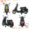 AIYAPLAY Vespa Licensed 12V Kids Electric Bike w/ 2 Training Wheels, Green