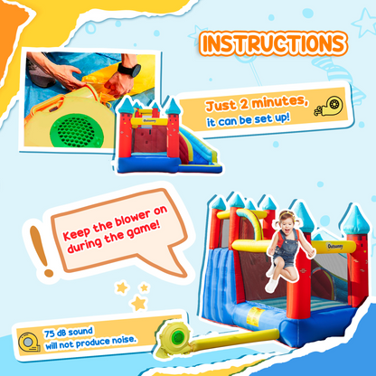 Ultimate Kids Bouncy Castle: Slide, Pool, Trampoline & Climbing Adventure!