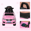 Stylish Pink Ride-On Car for Toddlers with Music, Lights & Storage