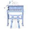 HOMCOM 37-Key Kids Piano Set with Microphone & Stool - Fun Educational Music Toy