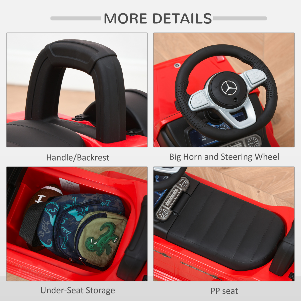 Benz G350 Kids Ride-On Car with Storage - Safe, Fun & Easy for Little Learners!