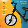 Kids Balance Training Bike Toy w/ Stabilizers For Child 2-5 Years Black