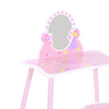 Enchanting Pink Kids Dressing Table Play Set with Stool & Mirror