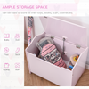 40x60cm Kids Storage Box Toy Organiser for Child 3 Yrs+ Bedroom Pink