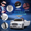 Luxury Bentley Mulsanne Kids Electric Ride-On Car with Remote Control - White