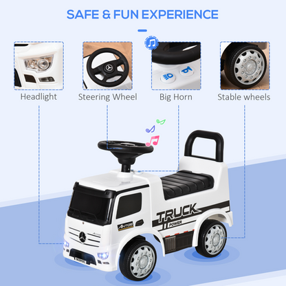 Mercedes 3-in-1 Kids Ride-On Car: Interactive Fun & Storage for Little Drivers