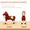 Neigh-Sounding Plush Rocking Horse Toy - Safe, Soft, and Adventure-Ready!