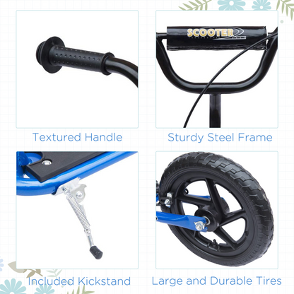 Homcom Adjustable Push Scooter for Kids - Safe, Stylish, and Stunt-Ready!
