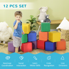 12-Piece Soft Foam Play Blocks for Kids - Safe Fun Stacking & Building Toy!