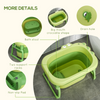 Convertible Foldable Baby Bathtub & Stool - Perfect for Growing Newborns!