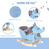 2-in-1 Elephant Rocking Horse with Wheels & Music - Fun for Little Adventurers!