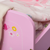 Kids Bed Princess Castle Theme w/ Side Rails Slats Home 3-6 Yrs Pink