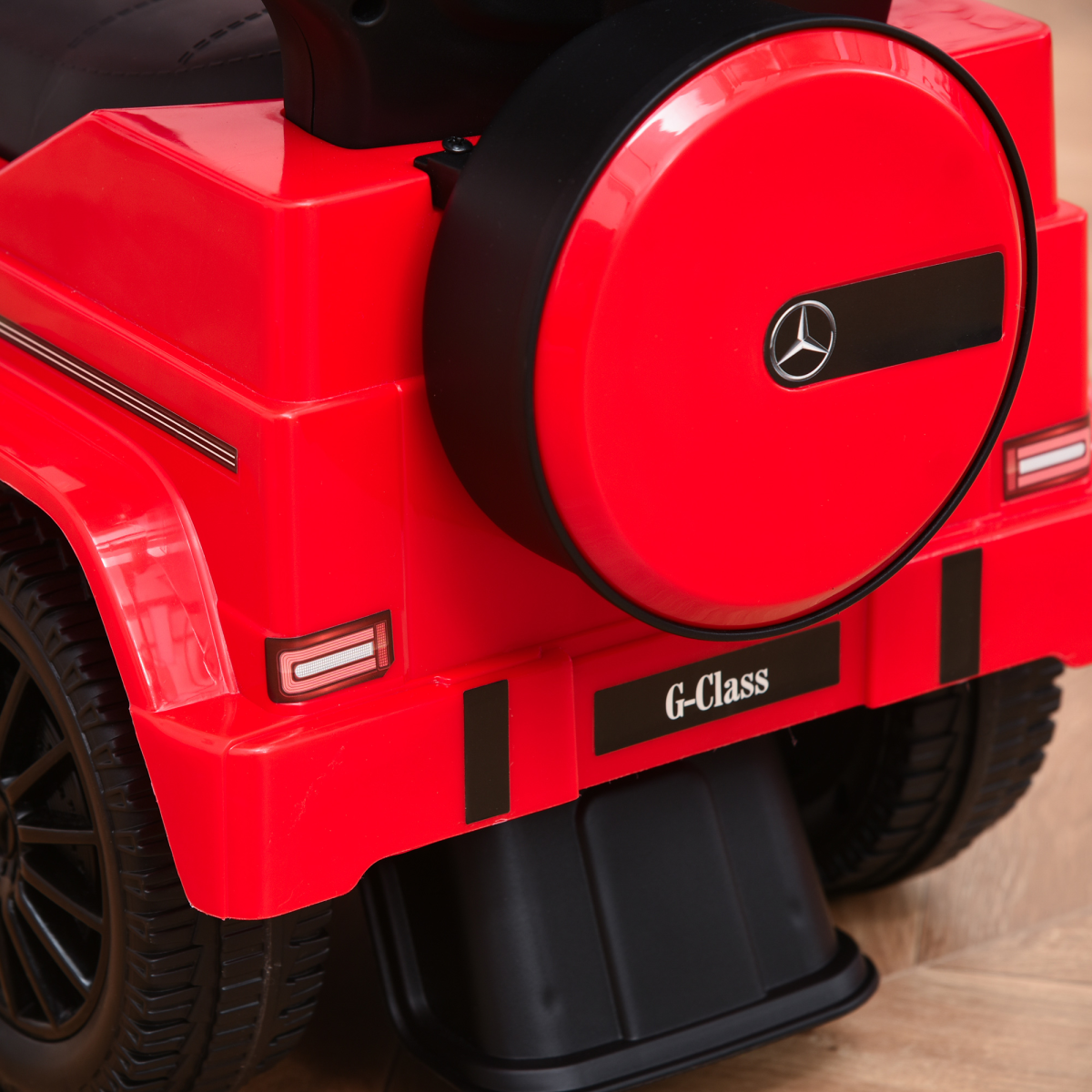 Premium Mercedes-Benz G350 3-in-1 Kids Ride-on Stroller Car - Red