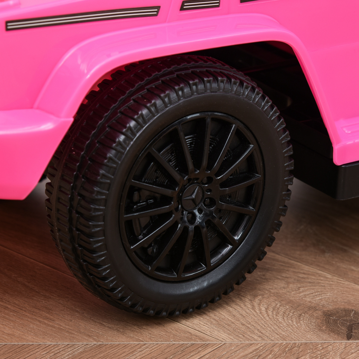 Mercedes-Benz G350 Kids Ride-On Stroller: 3-in-1 Fun & Safety in Pink!