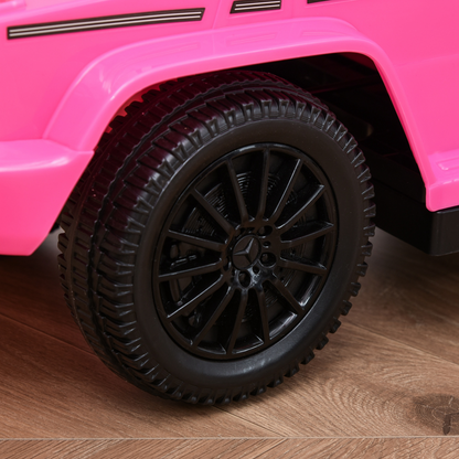 Mercedes-Benz G350 Kids Ride-On Stroller: 3-in-1 Fun & Safety in Pink!