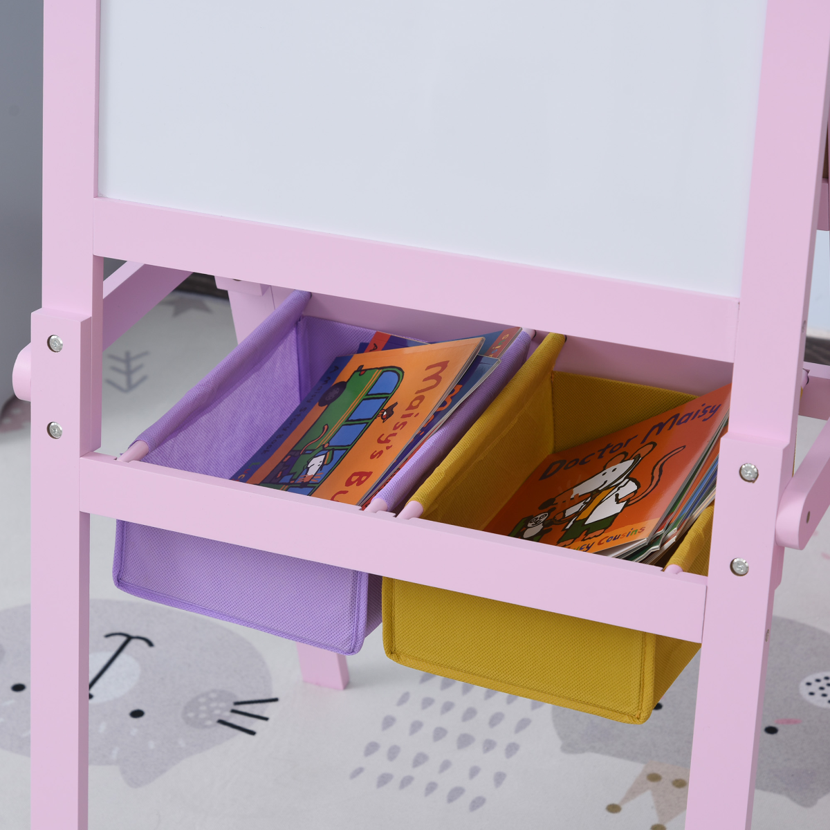 Creative Kids Double-Sided Art Easel with Paper Roll & Chalkboard