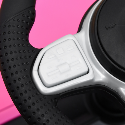 Pink Benz G350 Kids Ride-On Car with Under-Seat Storage & Realistic Horn