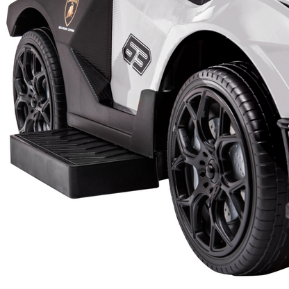 Lamborghini Essenza SCV12 2-in-1 Baby Ride-On & Push Car - White Adventure!