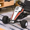 Child's Racing-Style Pedal Go Kart w/ Brake Gears Steering Wheel Seat