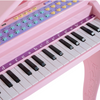 Mini Pink Piano Keyboard Set with Microphone & Stool for Creative Kids!